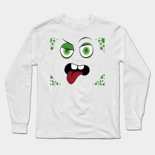 Big Eyes Cartoon Face Long Sleeve T-Shirt